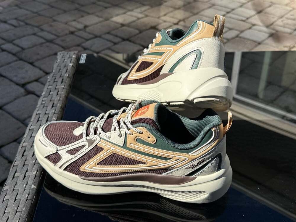 Ewing Athletics Fastbreak Runner Size 10.5 Brown Green Cream